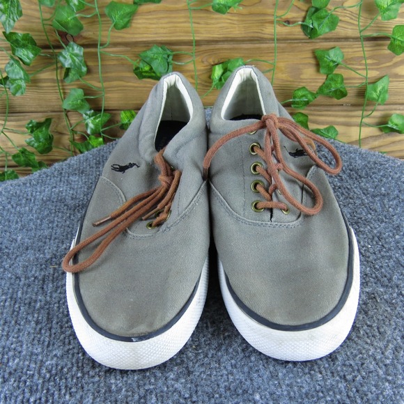 Polo Ralph Lauren Men's Forestmont II Sneaker Gray Canvas 10 Medium Used 2025 - Picture 2 of 7